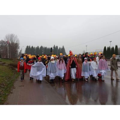 Orszak świętego Mikołaja w Nowych Piekutach