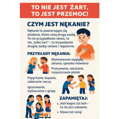 "To nie jest żart, to jest przemoc!" - kampania przeciw nękaniu "To nie jest żart, to jest przemoc!" - kampania przeciw nękaniu