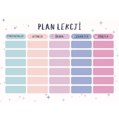 Nowy plan lekcji