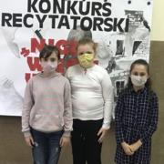 Uczestnicy konkursu recytatorskiego