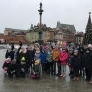 Przed kolumną Zygmunta na Starym Mieście w Warszawie